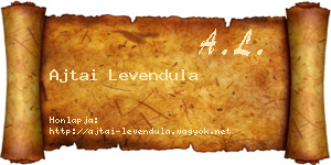 Ajtai Levendula névjegykártya